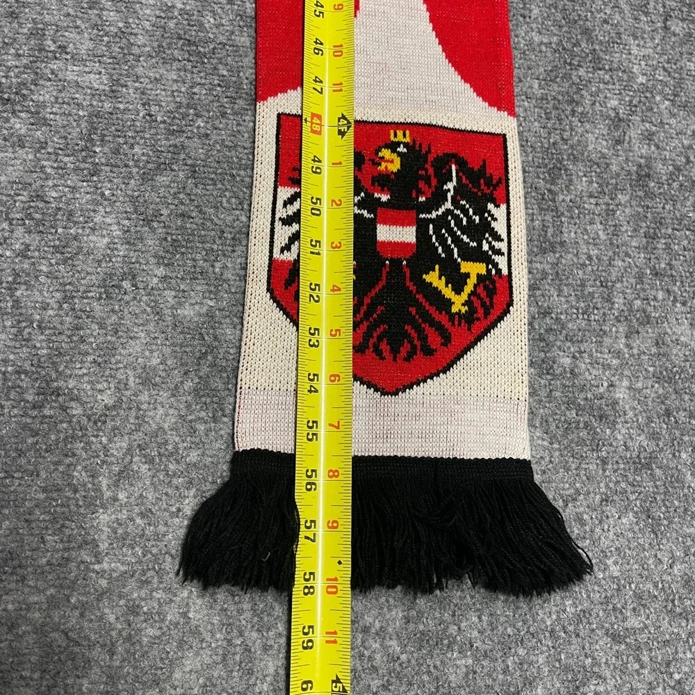 Austria National Team Soccer Scarf Red White Puma Österreich Fussball Knit